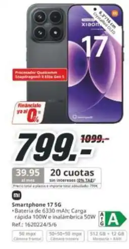 MediaMarkt Hp - smartphone 17 5g oferta