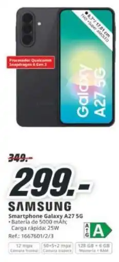MediaMarkt Samsung - smartphone galaxy a27 5g oferta
