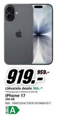 MediaMarkt Iphone 17 oferta