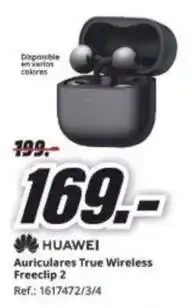 MediaMarkt Huawei - auriculares true wireless freeclip 2 oferta