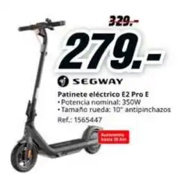 MediaMarkt Segway - patinete eléctrico e2 pro e oferta