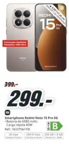 MediaMarkt Xiaomi - smartphone redmi note 15 pro 5g oferta