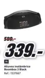 MediaMarkt Jbl - altavoz inalámbrico boombox 3 black oferta