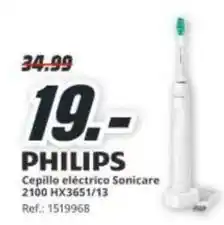 MediaMarkt Philips - cepillo eléctrico sonicare 2100 hx3651/13 oferta