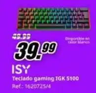 MediaMarkt Isy - teclado gaming ick 5100 oferta