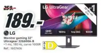 MediaMarkt Lg - monitor gaming 32 ultragear 32g600a-b oferta