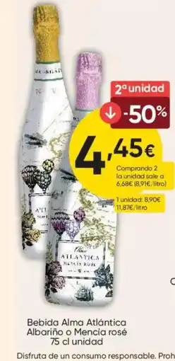 FROIZ Bebida Alma Atlántica Albariño o Mencía rosé oferta
