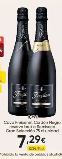 FROIZ Cava Freixenet Cordón Negro reserva brut o Semiseco Gran Selección oferta