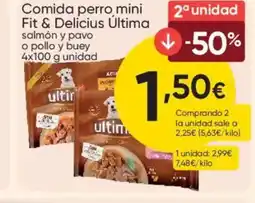 FROIZ ÚLTIMA Comida perro mini Fit & Delicius oferta