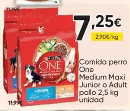 FROIZ ONE Comida perro Medium Maxi Junior o Adult pollo oferta