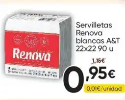 FROIZ RENOVA Servilletas blancas A&T oferta