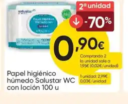 FROIZ SALUSTAR Papel higiénico WC con loción 100 u oferta