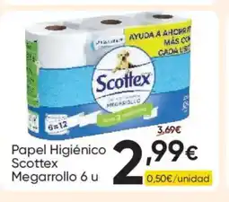 FROIZ SCOTTEX Papel Higiénico Megarrollo 6 u oferta