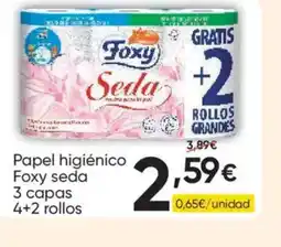 FROIZ FOXY Papel higiénico 3 capas 4+2 rollos oferta