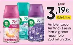 FROIZ AIR WICK Ambientador Fresh Matic gama recambio oferta