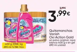 FROIZ VANISH Quitamanchas Oxi Action Gold oferta
