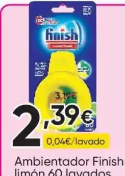 FROIZ FINISH Ambientador limón 60 lavados oferta