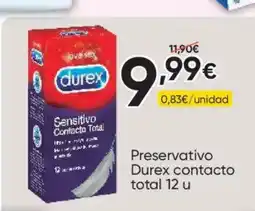 FROIZ DUREX Preservativo contacto total 12 u oferta