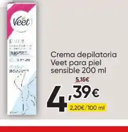 FROIZ VEET Crema depilatoria para piel sensible oferta