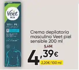 FROIZ VEET Crema depilatoria masculina piel sensible oferta