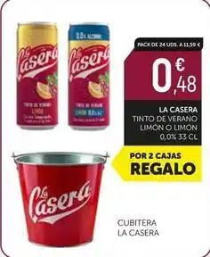 Comerco Cash & Carry La casera - tinto de verano limon o limon 0,0% oferta