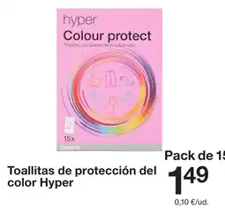 Zeeman HYPER Toallitas de protección del color oferta