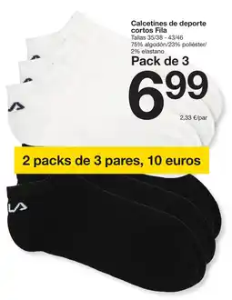 Zeeman Calcetines de deporte cortos Fila oferta