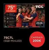 Movistar Tcl - 75c7l (sqd-miniled) oferta