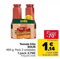 Carrefour Market Solís - tomate frito oferta