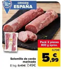 Carrefour Market Solomillo de cerdo marinado oferta