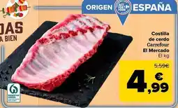 Carrefour Market Origen - costilla de cerdo el mercado oferta