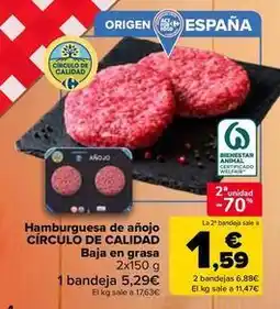 Carrefour Market Origen - hamburguesa de añojo oferta