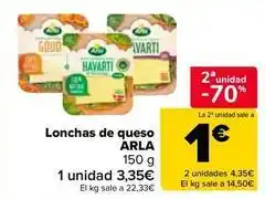 Carrefour Market Arla - lonchas de queso oferta