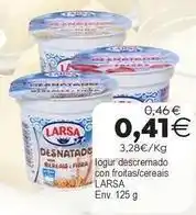 Plenus Supermercados Larsa - logur descremado con frotas/cereais oferta