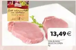 Plenus Supermercados Coren - cinta de lombo oferta