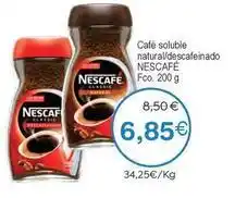 Plenus Supermercados Nescafé - café soluble natural/descafeinado oferta