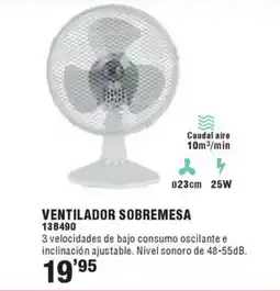Ferrcash Ventilador sobremesa oferta