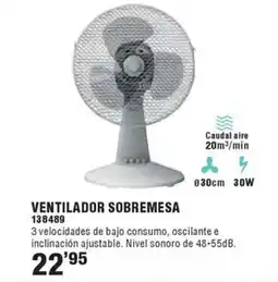 Ferrcash Ventilador sobremesa oferta