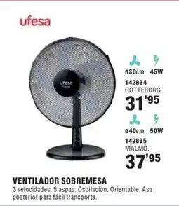 Ferrcash Ventilador sobremesa oferta