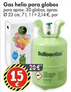 TEDi Gas helio para globos oferta