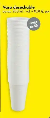 TEDi Vaso desechable oferta