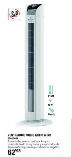 Ferrcash Ventilador torre artic wind oferta