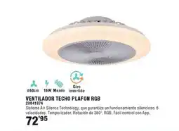 Ferrcash Ventilador techo plafon rgb oferta