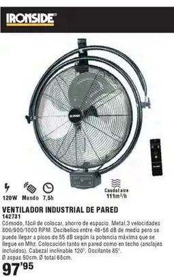 Ferrcash Ventilador industrial de pared oferta
