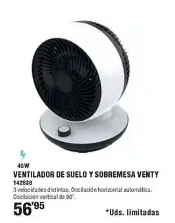 Ferrcash Ventilador de suelo y sobremesa venty oferta