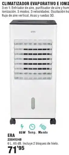 Ferrcash Climatizador evaporativo e ionizador era oferta