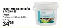Ferrcash Cloro multifuncción 5 acciones oferta