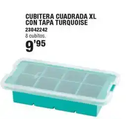 Ferrcash Cubitera cuadrada xl con tapa turquoise oferta