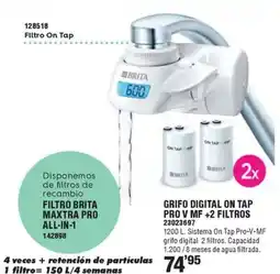 Ferrcash BRITA Grifo digital on tap pro v mf +2 filtros oferta