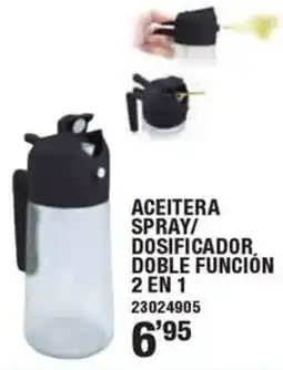 Ferrcash Aceitera spray/ dosificador, doble función 2 en 1 oferta